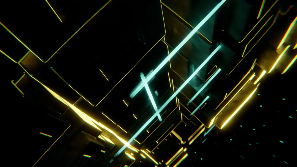 Dark geometric tech background